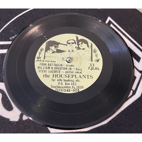 Very Rare HTF The Houseplants Self Titled 7” Vinyl Record 1988 Rock Demo Indie - Picture 2 of 3